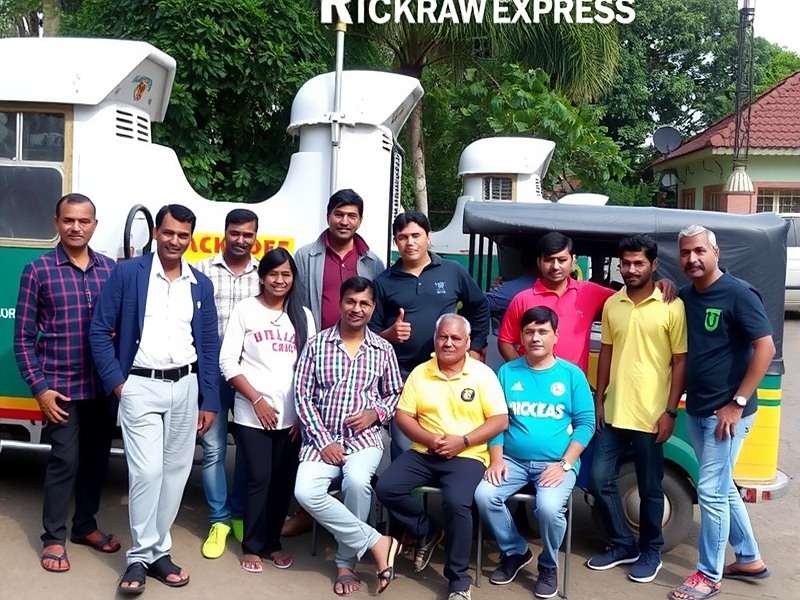 Rickshaw Express India community meetup in Chennai with players posing for a photo